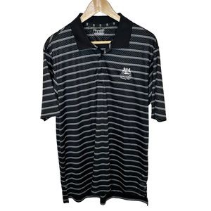 Under Armor Shirt Mens Del Mar Country Club Golf 1/4 Button Collared Grey Large